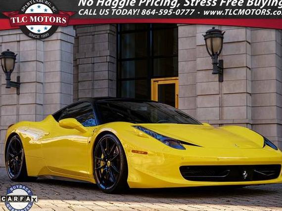 FERRARI 458 ITALIA 2012 ZFF67NFA2C0182969 image